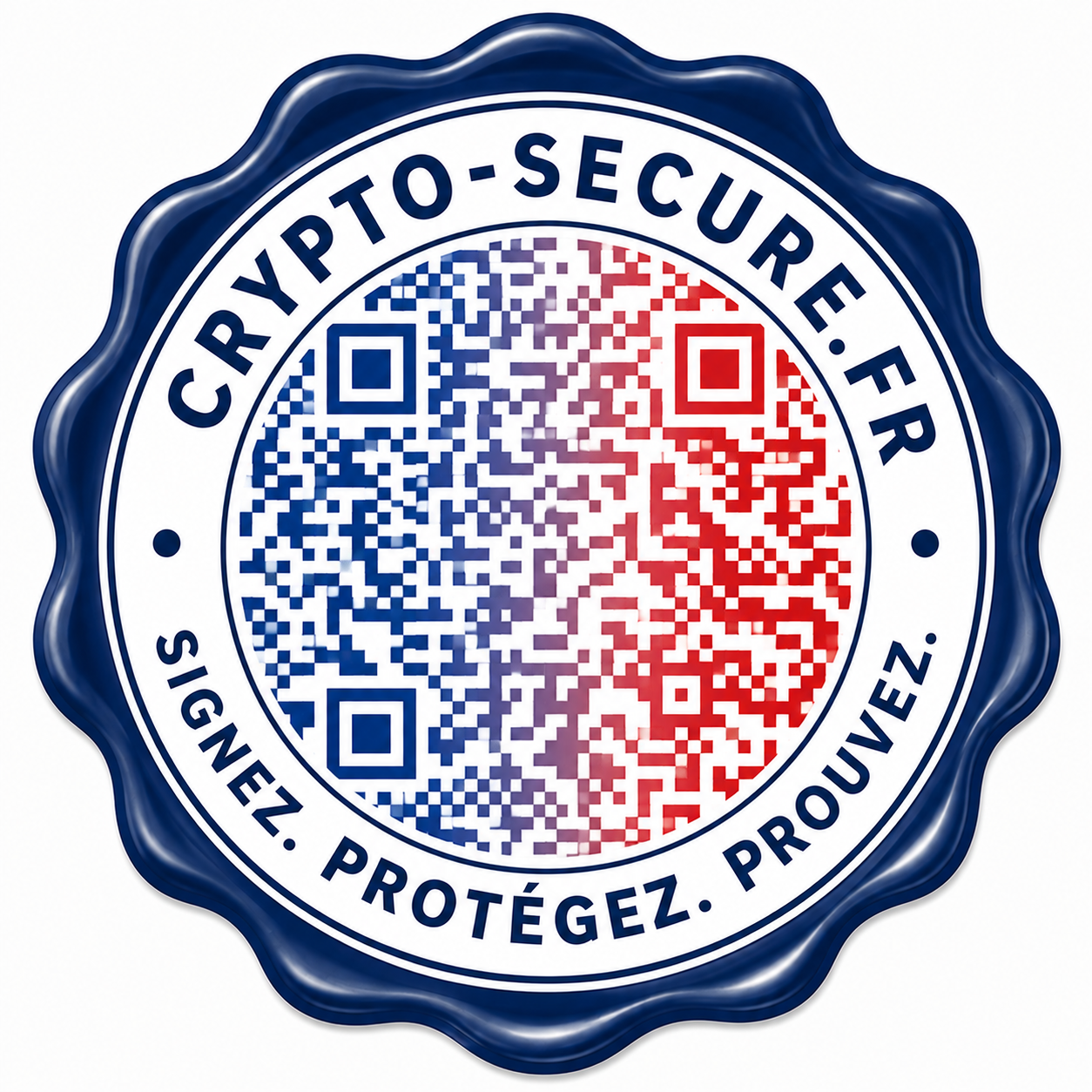 Sceau Crypto-Secure avec QR Code